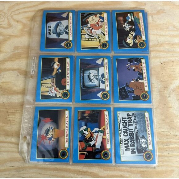 1991 Topps Tiny Toon Adventures 88 Card Set 77 Base cards & 11 stickers - Picture 7 of 9